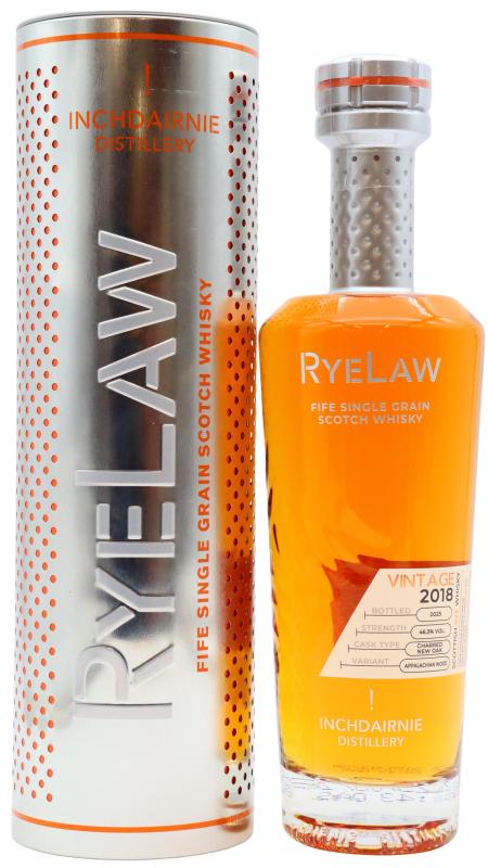 InchDairnie Ryelaw - Fife Single Grain Scotch 2018 Whisky