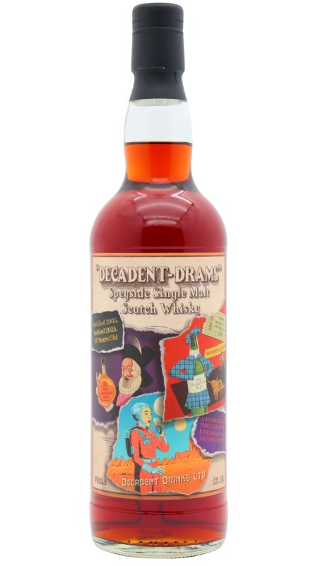 Decadent Drinks Decadent Drinks 'The Marketing Malt' #2 Speyside Single Malt Scotc 2005 20 year old Whisky