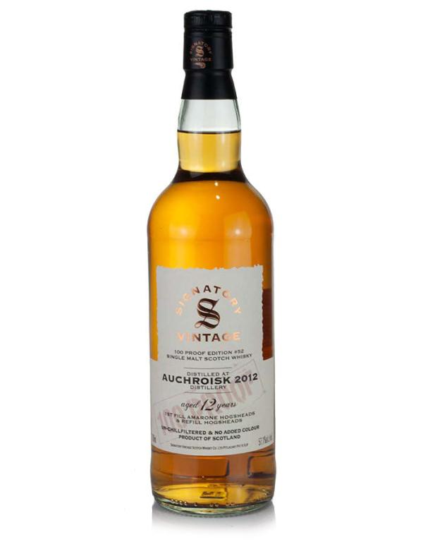 12yo 2012 Signatory 100 Proof Edition #52