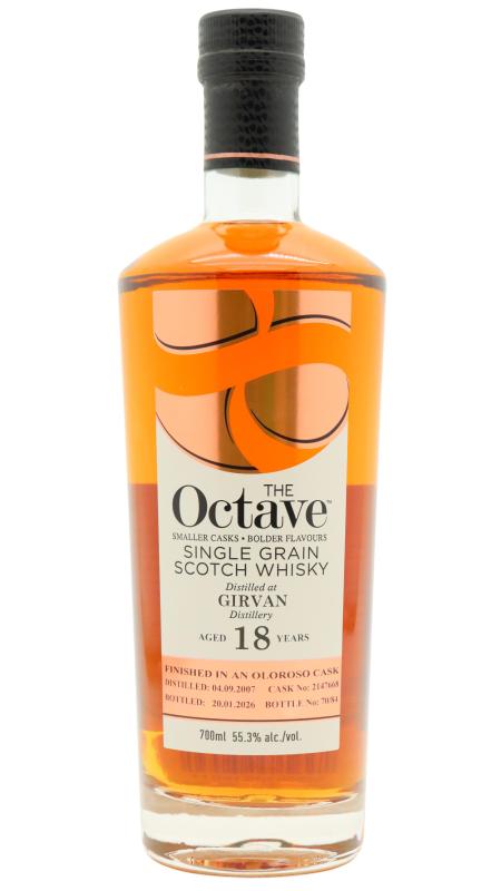 Girvan Girvan The Octave Single Oloroso Sherry Cask #2147668 2007 18 year old Whisky