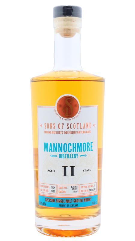 Mannochmore Mannochmore Stirling Distillery - Sons Of Scotland Single Olor 2014 11 year old Whisky