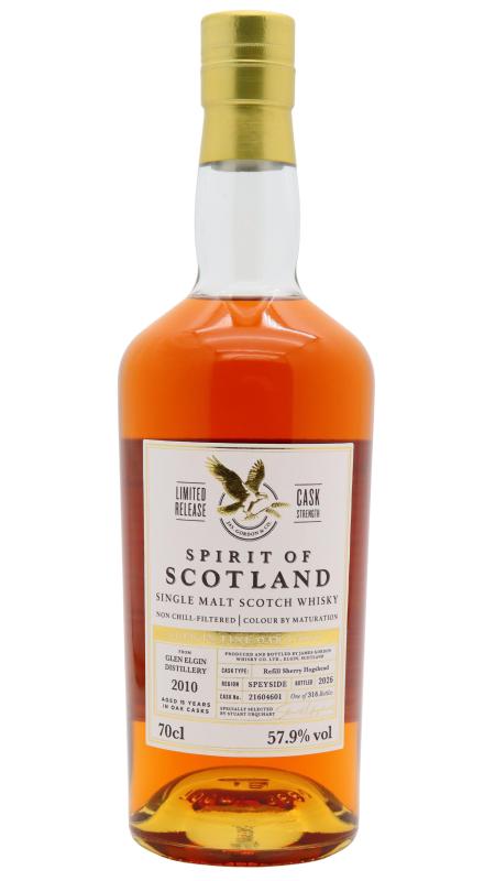 Glen Elgin Glen Elgin Spirits Of Scotland Single Cask #21604601 2010 15 year old Whisky