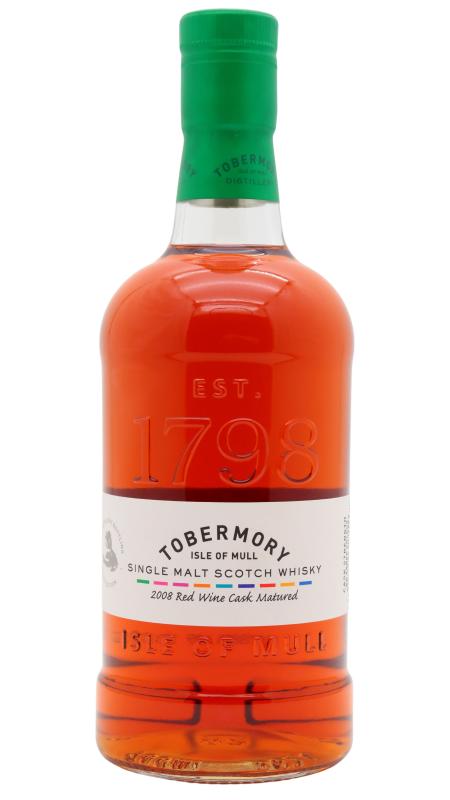 Tobermory Tobermory Red Wine Cask Matured Single Malt Scotch 2008 14 year old Whisky