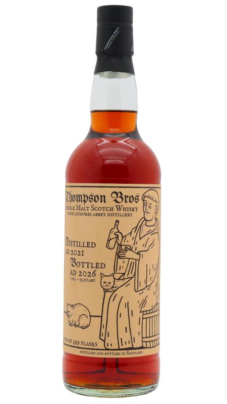 Lindores Thompson Bros Single Malt Scotch 2021 5 year old Whisky