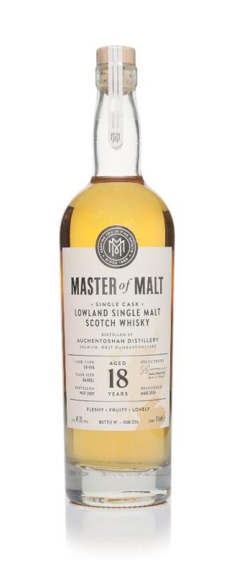 Auchentoshan Auchentoshan 18 Year Old 2007 Single Cask (Master of Malt) Single Malt Whisky