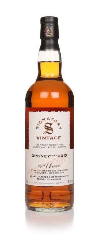 Signatory Vintage Orkney (HP) 14 Year Old 2010 - 100 Proof Edition #38