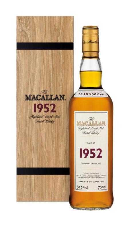 The Macallan Fine & Rare Single Malt Scotch 1952 50 year old Whisky