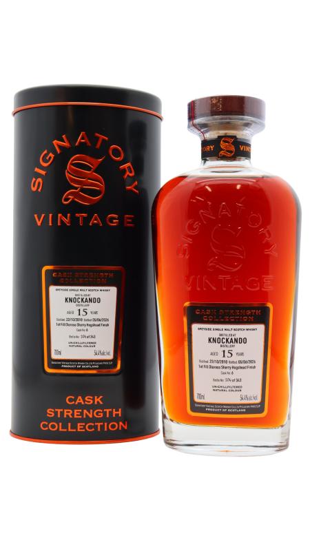 Knockando Signatory Vintage Cask Strength Collection Single 2010 15 year old Whisky
