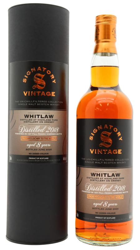 Highland Park Highland Park Whitlaw - Signatory Vintage Un-Chillfiltered Colle 2018 8 year old Whisky