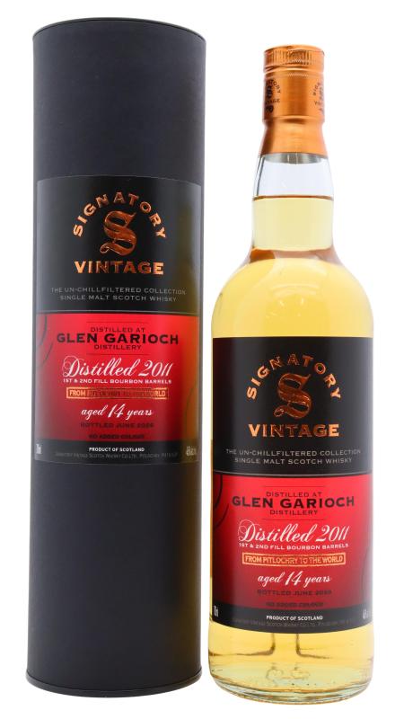 Glen Garioch Glen Garioch Signatory Vintage Un-Chillfiltered Collection Sing 2011 14 year old Whisky whisky bottle