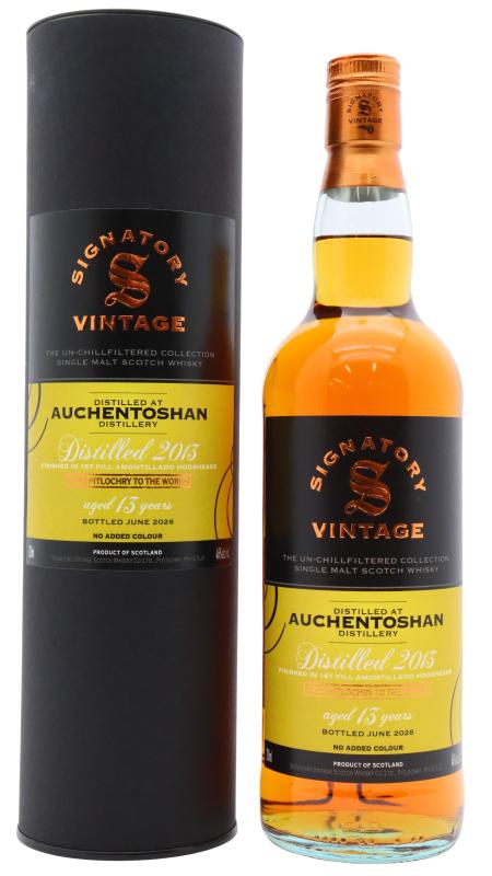 Auchentoshan Auchentoshan Signatory Vintage Un-Chillfiltered Collection Sing 2013 13 year old Whisky whisky bottle