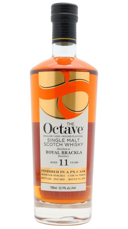Royal Brackla Royal Brackla The Octave Single Pedro Ximenez Sherry Cask #93465 2014 11 year old Whisky