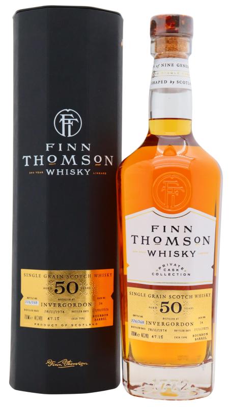 Invergordon Invergordon Finn Thomson Single Cask Single Grain Scotch 1974 50 year old Whisky