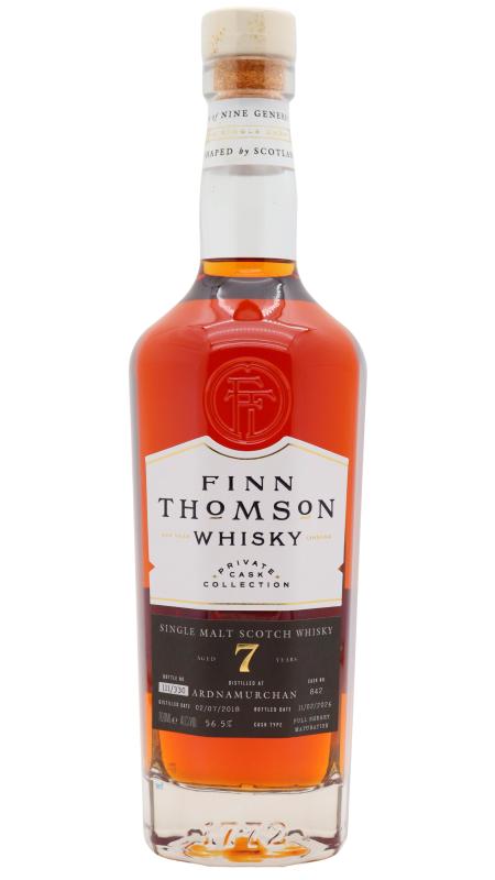 Ardnamurchan Ardnamurchan Finn Thomson Single Sherry Cask Single Malt Scotch 2018 7 year old Whisky