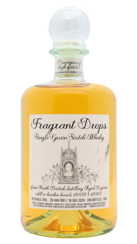 North British Fragrant Drops Single Grain Scotch 1991 33 year old Whisky