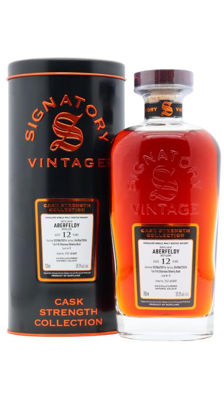 Aberfeldy Aberfeldy Signatory Vintage Cask Strength Collection Single 2014 12 year old Whisky