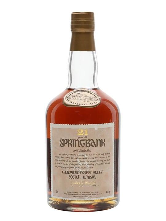 Springbank Springbank 21 Year Old / Dumpy Bottle / Bot.1990s Campbeltown Whisky