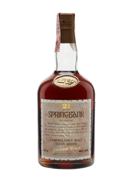 Springbank Springbank 21 Year Old / Dumpy Bottle / Bot.1980s Campbeltown Whisky