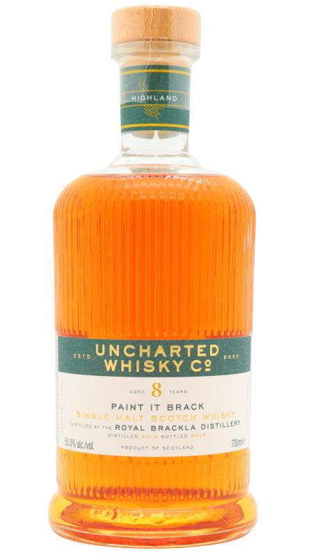 Royal Brackla Royal Brackla Uncharted Whisky Co. Paint It Brack Single Malt Sc 2018 8 year old Whisky