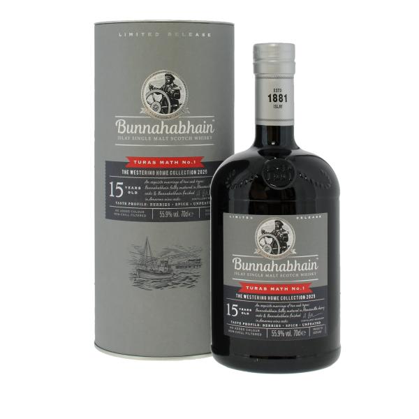 Bunnahabhain Bunnahabhain 15 Year Old Turas Math No.1 Westering Home Collection 2025 Limited Edition Islay Single Malt Scotch Whisky 70cl