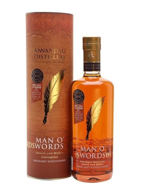 Annandale 2018 / Double Oak Cask 857 / Unpeated Man O' Words Lowland Whisky