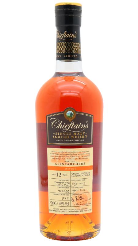 Glentauchers Glentauchers Chieftain's Single European Sherry Oak Cask #90023 2003 12 year old Whisky