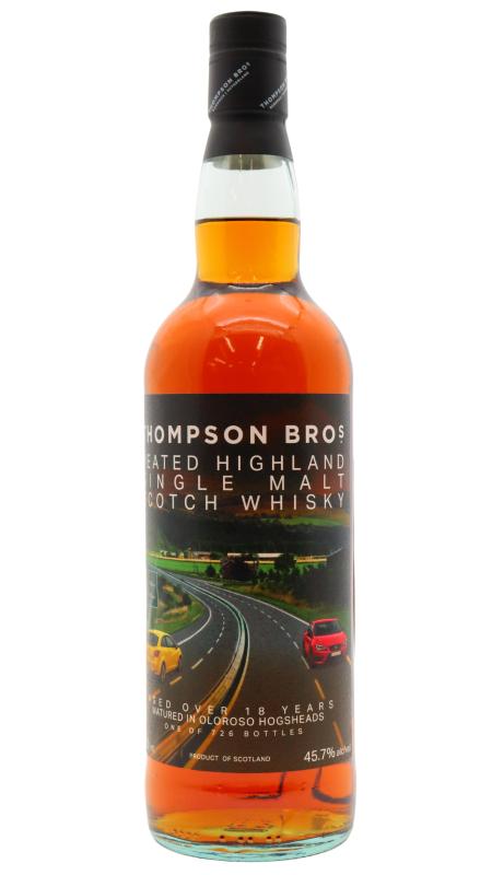 Thompson Bros. Thompson Bros Highland Peated Single Malt Scotch 18 year old Whisky