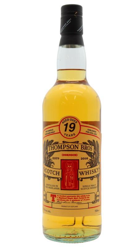 Thompson Bros. Thompson Bros Highland Single Malt Scotch 2007 19 year old Whisky