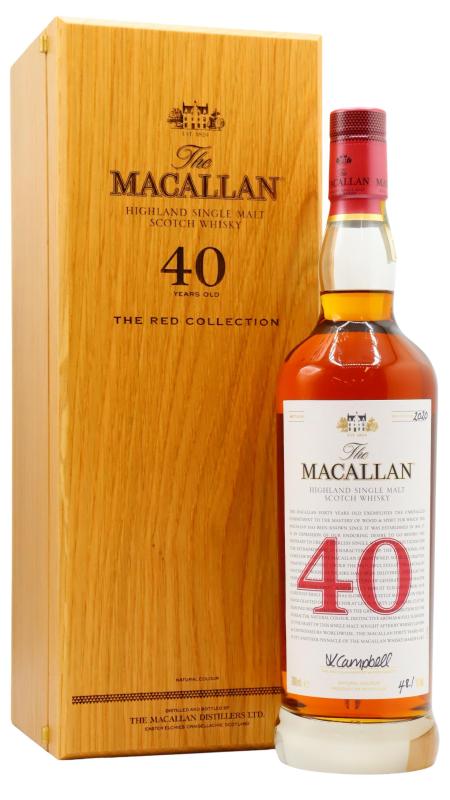 Macallan The Macallan The Red Collection Highland Single Malt Scotch 40 year old Whisky