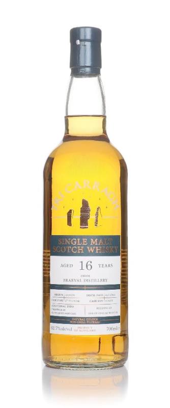 Braes of Glenlivet Braeval 16 Year Old 2010 (Tri Carragh) Single Malt Whisky
