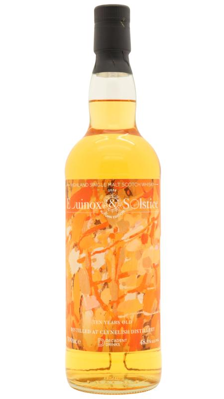 Clynelish Clynelish Decadent Drinks Equinox & Solstice Autumn 2026 Edi 2015 10 year old Whisky