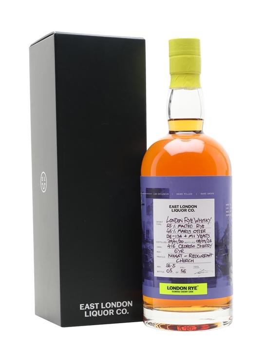 East London Liquor Company East London Liquor Co London Rye 2020 / 6 Year Old / Oloroso Sherry Cask English Whisky