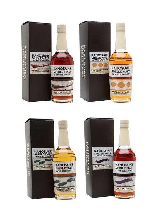 Kanosuke Kanosuke Brush Stroke Series Set / Exclusive to The Whisky Exchange / 4 Bottles Japanese Whisky