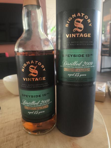 Speyside (M) 15yo 2009 Signatory Vintage Small Batch Edition #19