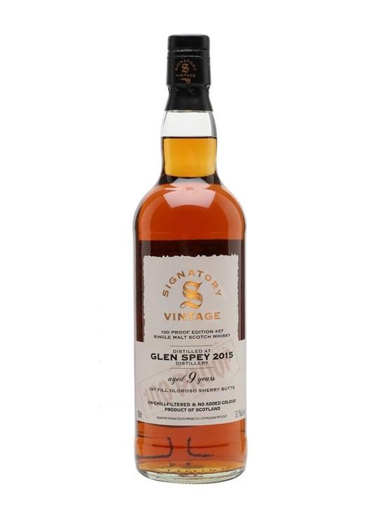 9yo 2015 Signatory Vintage 100 Proof Edition #37