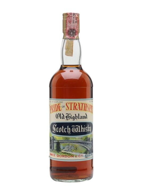 SPEY Pride of Strathspey 1938 / Bot.1970s Speyside Whisky