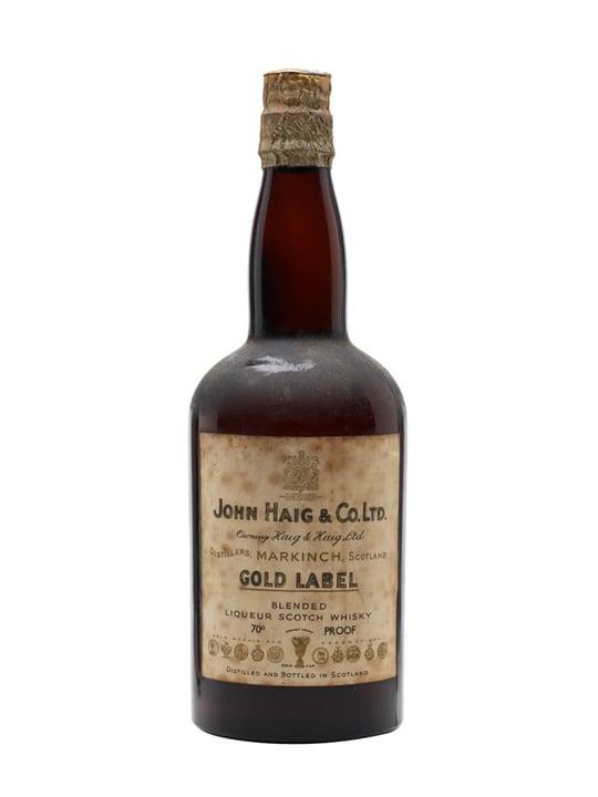Haig's Gold Label / Cork Stopper / Bot.1940s (GEORGE VI) Blended Whisky