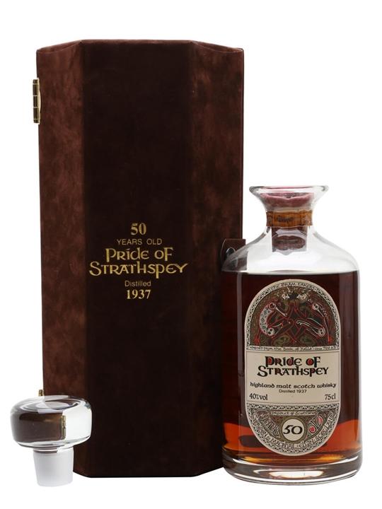 Pride of Strathspey 1937 / 50 Year Old / Crystal Decanter Highland Whisky