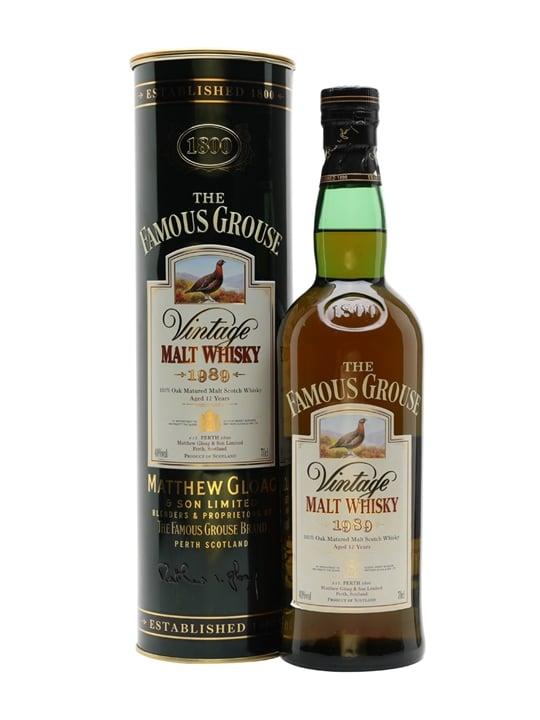 Famous Grouse 1989 / 12 Year Old Blended Malt Scotch Whisky