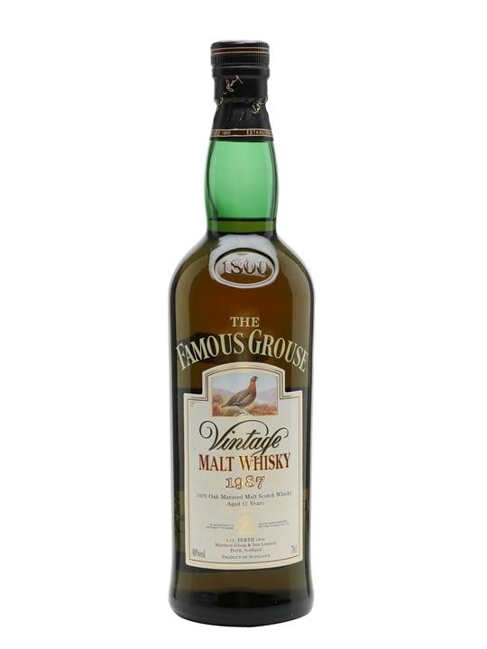 Famous Grouse Vintage 1987 / 12 Year Old Blended Malt Scotch Whisky